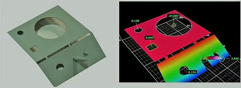 3D视觉测量金属片 机器视觉检测 三维视觉检测